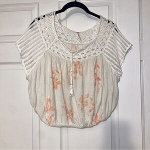 Free People Crochet Cropped Top
